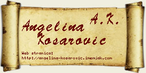 Angelina Košarović vizit kartica